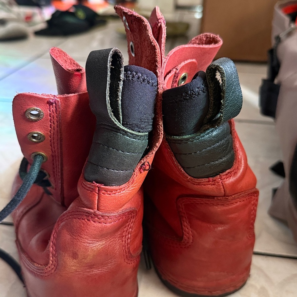 OTZ OTZ1 Leather Boots 3911Vβ Burnt Henna Red EU 38,USmen5/woman 7.5/8,24.3sm - Picture 5 of 11